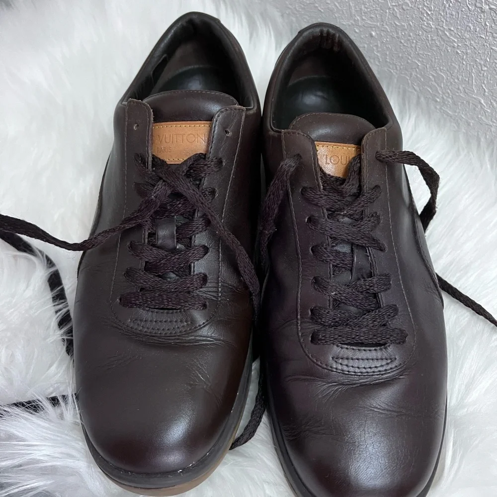 Louise Vuitton leather shoes brown size 8 - Picture 4 of 7